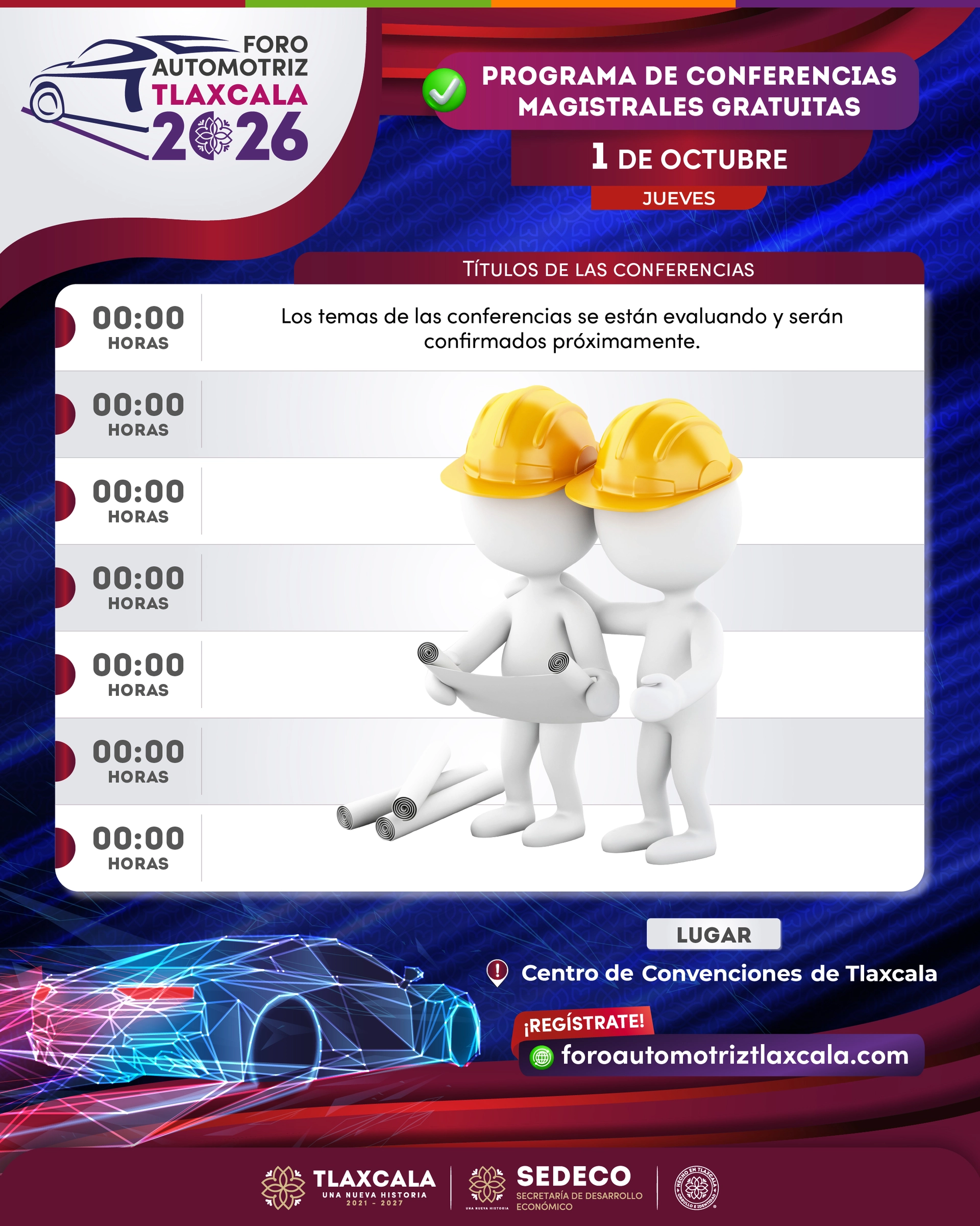 Programa conferencias 1 de octubre